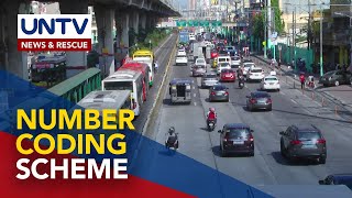 MMDA eyes extended number coding in areas under Alert Level 1