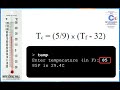 Temperature conversion in C