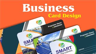 How to Make Solar Light Business Card Design, Visiting Card Design