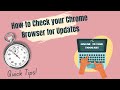 How to Update Your Chrome Browser