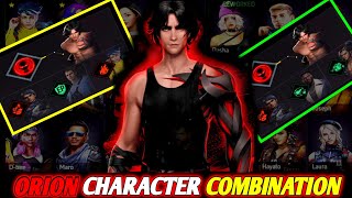 ORION CHARACTER COMBINATION || Best combination for Orion || Orion character skill combination !!!