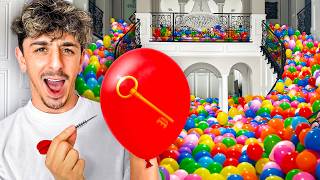 I Filled My House With 10,000 Mystery Balloons!