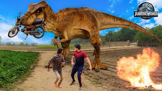 Most Realistic T Rex Chase Short Films | Jurassic Park Fan Made Short Film | Huzi Films