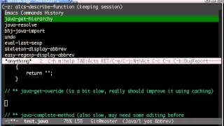 Using java inside emacs