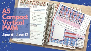 A5 Compact Vertical PWM | June 6 - 12 | Testing social media goals  | Erin Condren