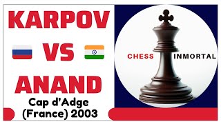 Anatoly Karpov vs Vishy Anand. Cap d'Adge (France) 2003.