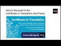 Get off to a flying start with the CIOL CertTrans – how to succeed clip