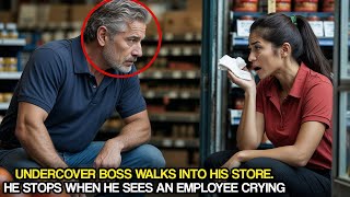 Undercover Boss Walks Into His Store. He Stops When He Sees An Employee Crying.