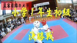 空手　全九州大会　小学１年生初級 決勝戦　2017年