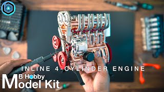 Build a TOYOTA 4 Cylinder Mini Engine Kit ASMR | Speed Build | Stirlingkit