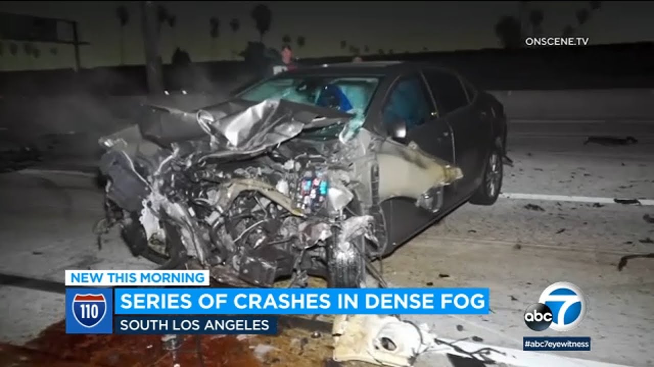 Video Captures Wild Series Of Crashes On 110 Freeway In SoCal L ABC7 ...