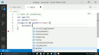 Core JavaScript Tutorial-9 || Sets of Condition in JavaScript(Hindi) || if statement || for Beginner