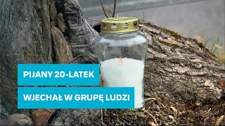 Kompletnie pijany wjechał w ludzi. Nie żyje 24-latek