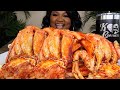 2x SPICY GIANT DUNGENESS CRAB LEGS , SEAFOOD BOIL MUKBANG