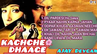 Ajay Devgan//Manisha Koirala song//Kachche Dhaage movie songs