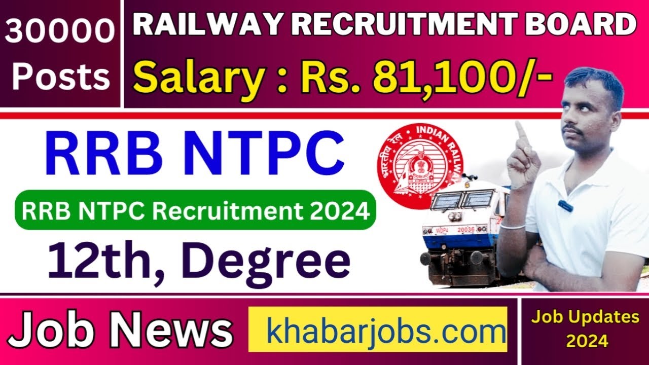 RRB NTPC Recruitment 2024 || Railway NTPC Vacancy 2024 || RRB NTPC New ...