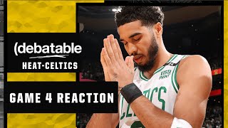 'Has a game ever been over sooner?' Heat-Celtics ECF Game 4 REACTION 🍿 | (debatable)
