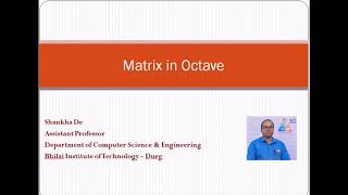 Basic Matrix Operations in Octave