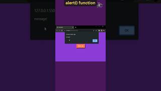 JavaScript Output techniques part 1 | alert() function | JavaScript Tutorial in 1 minutes #4