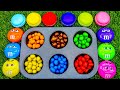 Satisfying Video | Full Tray of Play Doh and Magic Candies & slime asmr | candy mms