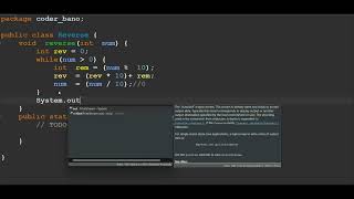 Java Program to Reverse a Number using Function