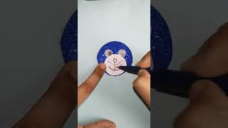 How to make Doraemon band|Glitter sheet Craft Idea 💡💡|#doraemon|#craft|#shorts 🤗🤗