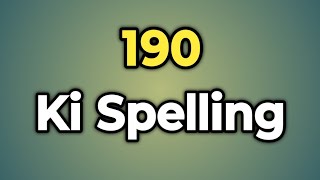 190 ki Spelling || 190 ki Spelling Kya Hoti Hai | Words Tube