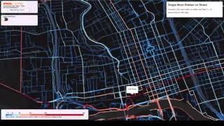 Visualisation of commuting data from Austin, Texas – video