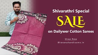 Dailywear Cotton Sarees | Special SALE | Mana Handloom Sarees