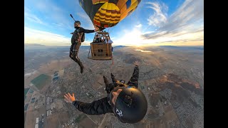 Gainer from hot air balloon VR 360