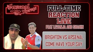 Brighton 0-0 Arsenal Reaction Show | Come on the show live and have your say with Shahin and Levanja