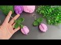 make money with this super easy crochet tulip flower keychain 🥰 sell and give as a gift.