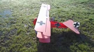 デコパネでスローフライト！2016 12 05 Fokker Triplane