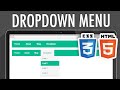 HTML5 CSS3 Dropdown Navigation Menu | XO PIXEL