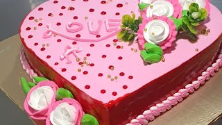 Heart Shape Cake Wedding Anniversary | anniversary cake design | wedding annicak