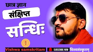 छात्रद्वारा संक्षेप हल् सन्धिः #sandhi visharg #sandhi #pradeepacpvs @vishwasamskritam