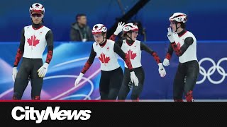 Quebecers lead Canada to speed skating silver medal at Olympic