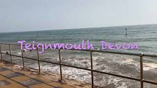 Sea Wall Walk, Breaking Waves \u0026 Sea Spray at Teignmouth Devon