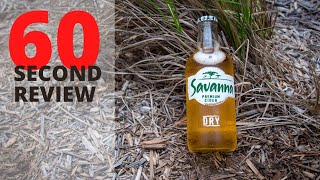 Savanna Cider Review [60 second review]