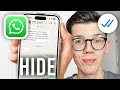 How To Hide Blue Tick Marks In WhatsApp - Full Guide