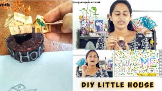 DIY little house| ഒരു ചെറു വീട് ഉണ്ടാക്കിയാലോ |creative crafting | ARTLESS ME |Malayalam