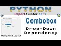 TKInter: Drop-Down Combobox dependency in Python.