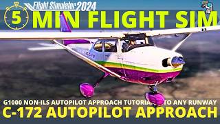 Career Mode Game-Changer! MSFS  2024 Cessna 172 Autopilot Visual Approach Tutorial. NO ILS NEEDED!