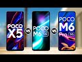 POCO X5 5G Vs POCO M6 5G Vs POCO M6 Pro 5G