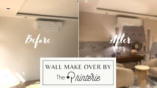 The Printerie: Bedroom Make-over with custom wallpaper | Unique \u0026 Very Affordable