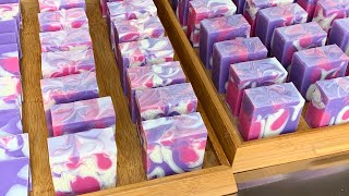 隨意倒入渲染之冷製皂製作Free dropping cold process soap making