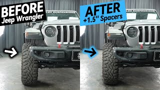 How 1.5 Inch Jeep Wrangler Wheel Spacers Before And After - BONOSS