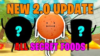 SECRET STAYCATION | ALL SECRET FOODS in NEW 2.0 UPDATE!