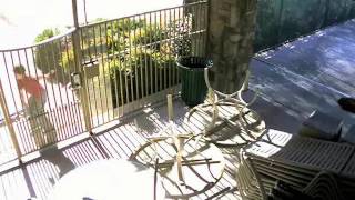 Speaker warning stops kid climbing apartment pool fence - Apartment Security