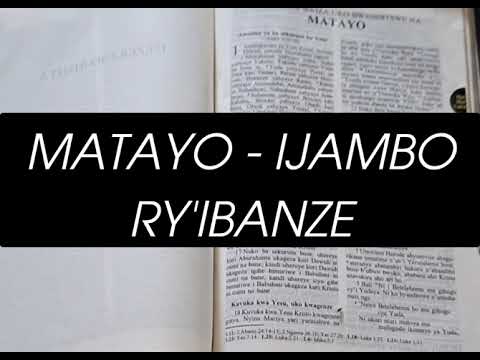 DUSOME BIBILIYA- MATAYO 00 Ijambo Ry'Ibanze - YouTube